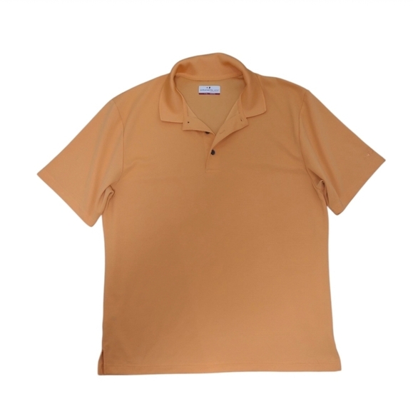 Grand Slam Performance Polo Ottoman Texture T Shirt Orange Size Large - Picture 1 of 9